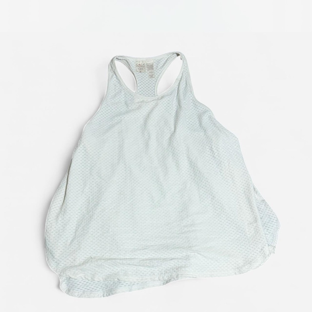 White Racerback Tank Top